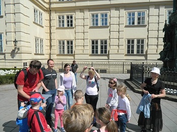 Křižovnické náměstí, Peprná procházka, procházky po Praze pro děti, volný čas s dětmi v Praze